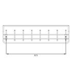 Вешалка настенная с полкой, 8 крючков, 97.5×22×26.5 см, медный антик - Фото 8