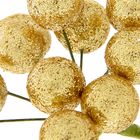 Декор для творчества "Шарики с блестками" (1 набор=1 букету) в букете 12 шт МИКС 8см - Фото 2