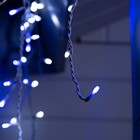 Гирлянда «Бахрома» 3 × 0.6 м, IP44, УМС, белая нить, 160 LED, свечение бело-синее, мигание, 220 В - Фото 3