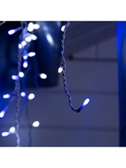 Гирлянда «Бахрома» 3×0.6 м, IP44, УМС, белая нить, 160 LED, свечение бело-синее, мигание, 220 В - Фото 8