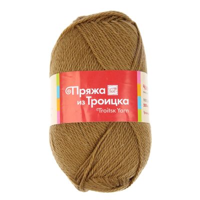 Пряжа "Чистая шерсть" 100% шерсть 250м/100гр (0680, хаки)