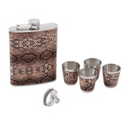 Подарочный набор «Питон»: фляжка 240 мл, 4 рюмки, воронка - Фото 2