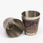 Подарочный набор «Питон»: фляжка 240 мл, 4 рюмки, воронка - Фото 7