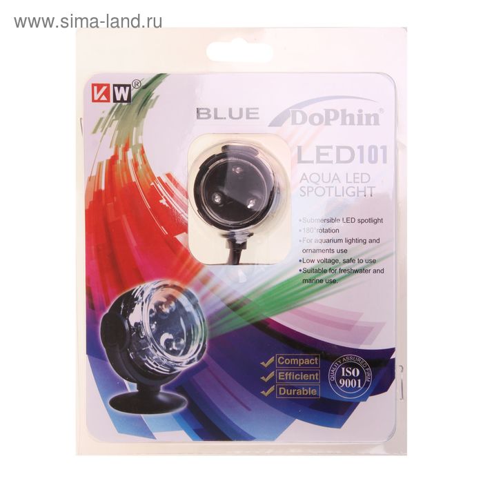 Подсветка светодиодная LED101-BLUE (KW) голубая - Фото 1