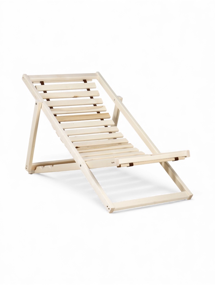 Шезлонг складной, 118×75×60 см, деревянный, «Добропаровъ» - Фото 1