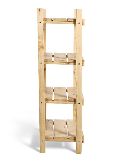 Стеллаж деревянный, 4 полки 110×50×35 см, «Добропаровъ»