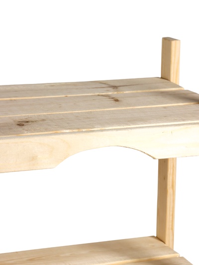 Стеллаж деревянный, 4 полки 110×50×35 см, «Добропаровъ»