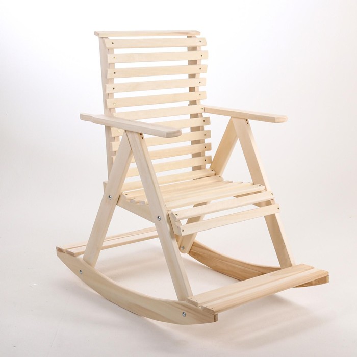 Кресло-качалка, 70×110×90см, из липы, "Добропаровъ" - Фото 1