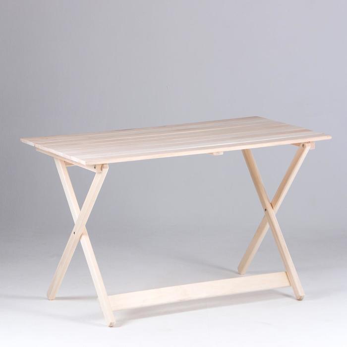 Стол для бани и дачи, 120×60×75 см, складной, деревянный, «Добропаровъ» - Фото 1