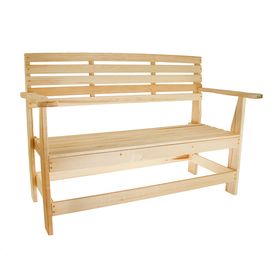 Скамейка с подлокотником, наличник 120×55×90см 