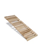 Шезлонг для бани и дачи, 180×55×44.5 см, деревянный, с регулируемой спинкой, «Добропаровъ» 1177021