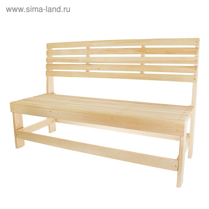 Скамейка садовая, 140×50×90 см, деревянная, «Добропаровъ» - Фото 1