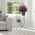 Подставка для цветов «Лотос-2», d=19,5 см, цвет чёрный - Фото 2