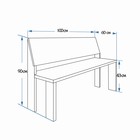 Скамейка с подлокотником, наличник 100×55×90см "Добропаровъ" - Фото 2