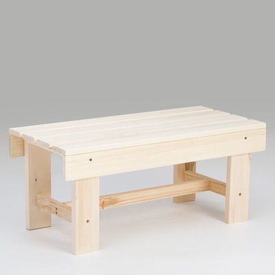 Лавка деревянная, 70×33×30 см, липа, «Добропаровъ»