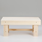 Лавка деревянная, 70×33×30 см, липа, «Добропаровъ» - Фото 3