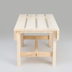 Лавка деревянная, 70×33×30 см, липа, «Добропаровъ» - Фото 4