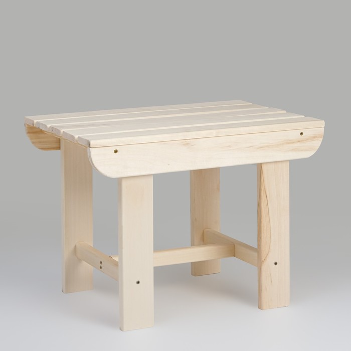 Лавка деревянная, 60×40×43.5 см, липа, «Добропаровъ» - Фото 1