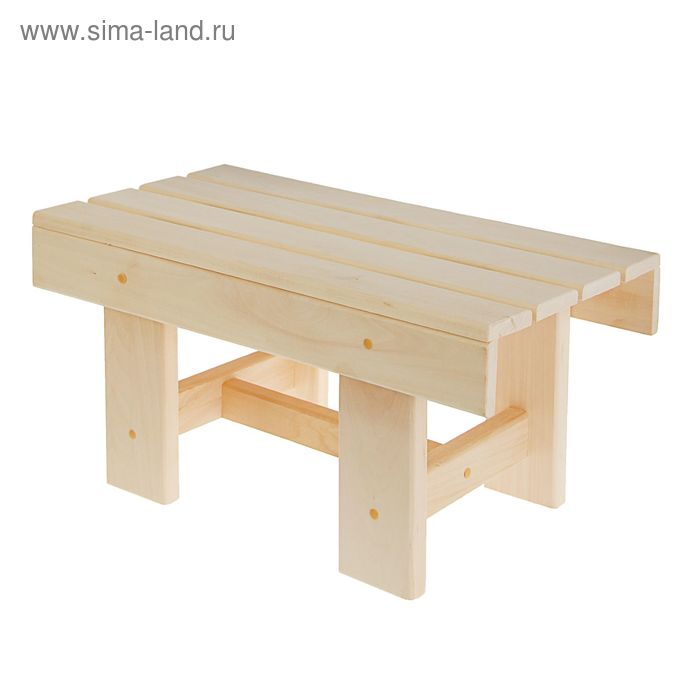 Лавочка низкая , наличник 50х33х30см, липа "Добропаровъ" - Фото 1