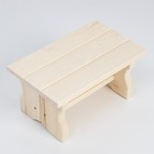 Лавка деревянная, 36×23×17 см, липа,«Добропаровъ» - Фото 3