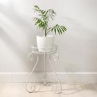 Подставка для цветов «Лотос малый», d=25 см, цвет белое серебро - Фото 2