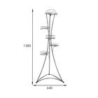 Подставка для цветов d=19 см "Стелла-5", цвет чёрный - Фото 3