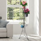 Подставка для цветов «Стелла-7», d=19 см, цвет чёрный - Фото 2