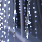 Гирлянда «Водопад» 2 × 3 м, IP44, УМС, белая нить, 800 LED, свечение белое, 8 режимов, 220 В - Фото 3