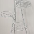 Подставка для цветов «Стелла-9», d=20 см, цвет белое серебро - Фото 3