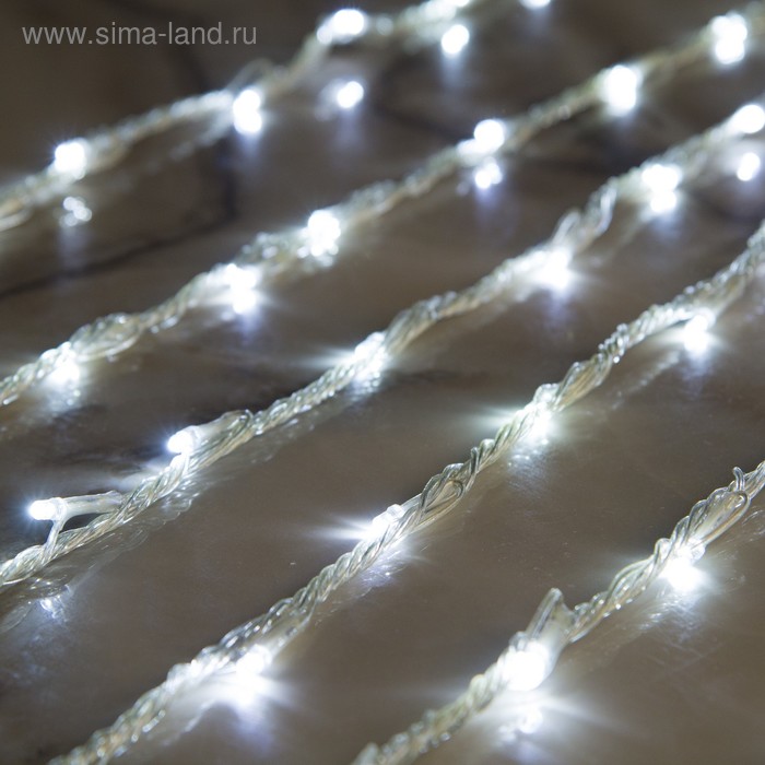 Гирлянда "Дождь" улич. Ш:2 м, В:9 м, Н.С. LED-2000-220V, контр. 8 р, БЕЛЫЙ