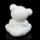 Сувенир керамика "Белый мишка с сердечком-подушкой" со стразами, 8,5х7,3х5,3 см - Фото 4