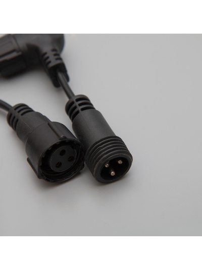 Гирлянда «Занавес» 2×9 м, IP44, УМС, тёмная нить, 1800 LED, свечение синее, 220 В
