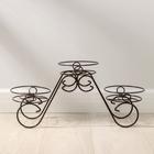 Подставка для цветов «Фиалка-3», d=16 см, цвет медный антик - Фото 1