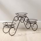 Подставка для цветов «Фиалка-3», d=16 см, цвет медный антик - Фото 2