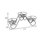 Подставка для цветов «Фиалка-3», d=16 см, цвет медный антик - Фото 5
