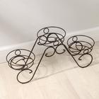 Подставка для цветов «Фиалка-3», d=16 см, цвет медный антик - Фото 3