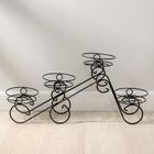 Подставка для цветов «Фиалка-4», d=16 см, цвет чёрный - Фото 2