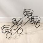 Подставка для цветов «Фиалка-4», d=16 см, цвет чёрный - Фото 3