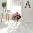 Подставка для цветов «Фиалка-4», d=16 см, цвет белое серебро - Фото 2