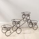 Подставка для цветов «Фиалка-4», d=16 см, цвет медный антик - Фото 1