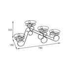 Подставка для цветов «Фиалка-4», d=16 см, цвет медный антик - Фото 5