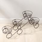 Подставка для цветов «Фиалка-4», d=16 см, цвет медный антик - Фото 3