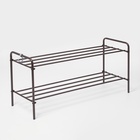 Подставка для обуви, 2 яруса, 87×30×40 см, цвет МИКС - Фото 2