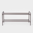 Подставка для обуви, 2 яруса, 87×30×40 см, цвет МИКС - Фото 1