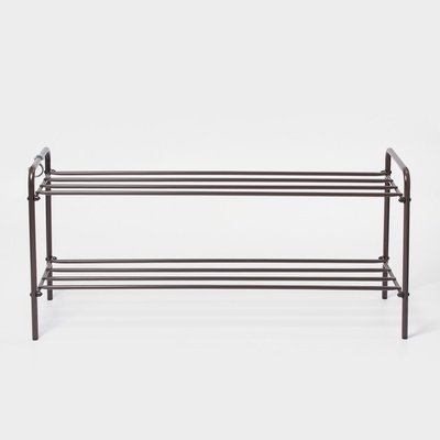 Подставка для обуви, 2 яруса, 87×30×40 см, цвет МИКС