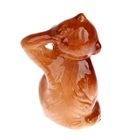 Сувенир керамика "Обезьянка с сердцем" бежевая, 4,8х3,2х3 см - Фото 4