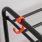 Подставка для обуви, 3 яруса, 87×30×48 см, цвет чёрный - Фото 4