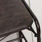 Подставка для обуви с сиденьем, 3 яруса, 89×30×48 см, цвет медный антик - Фото 4