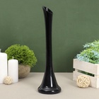 Ваза «Пять вечеров», 150 мл, d=2.5 см, 30×9 см, стекло, чёрная глянцевая - Фото 1