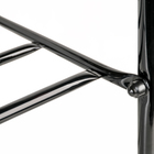 Подставка для обуви с сиденьем, 3 яруса, 65×30×48 см, цвет чёрный - Фото 3